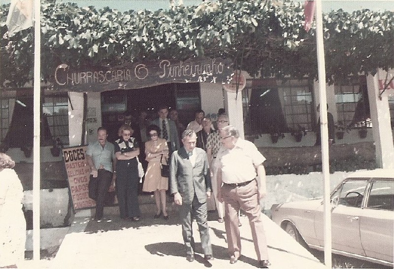 Governador Laudo Natel visitando Águas de Lindoia 